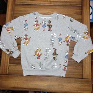 Warner Bros LS Grey Crewneck Sweatshirt Wizard of Oz X Bugs Bunny - Small (3-5)